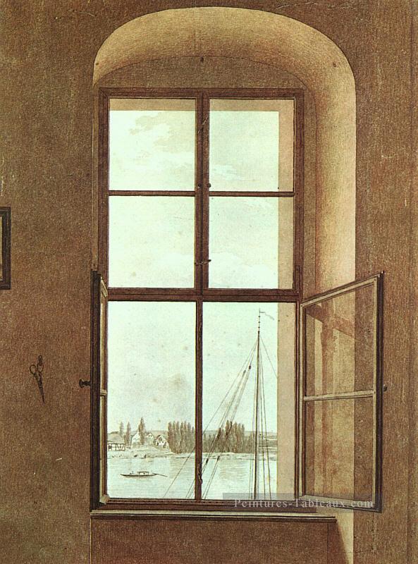 Vue des peintres Studio romantique Caspar David Friedrich Peintures à l'huile